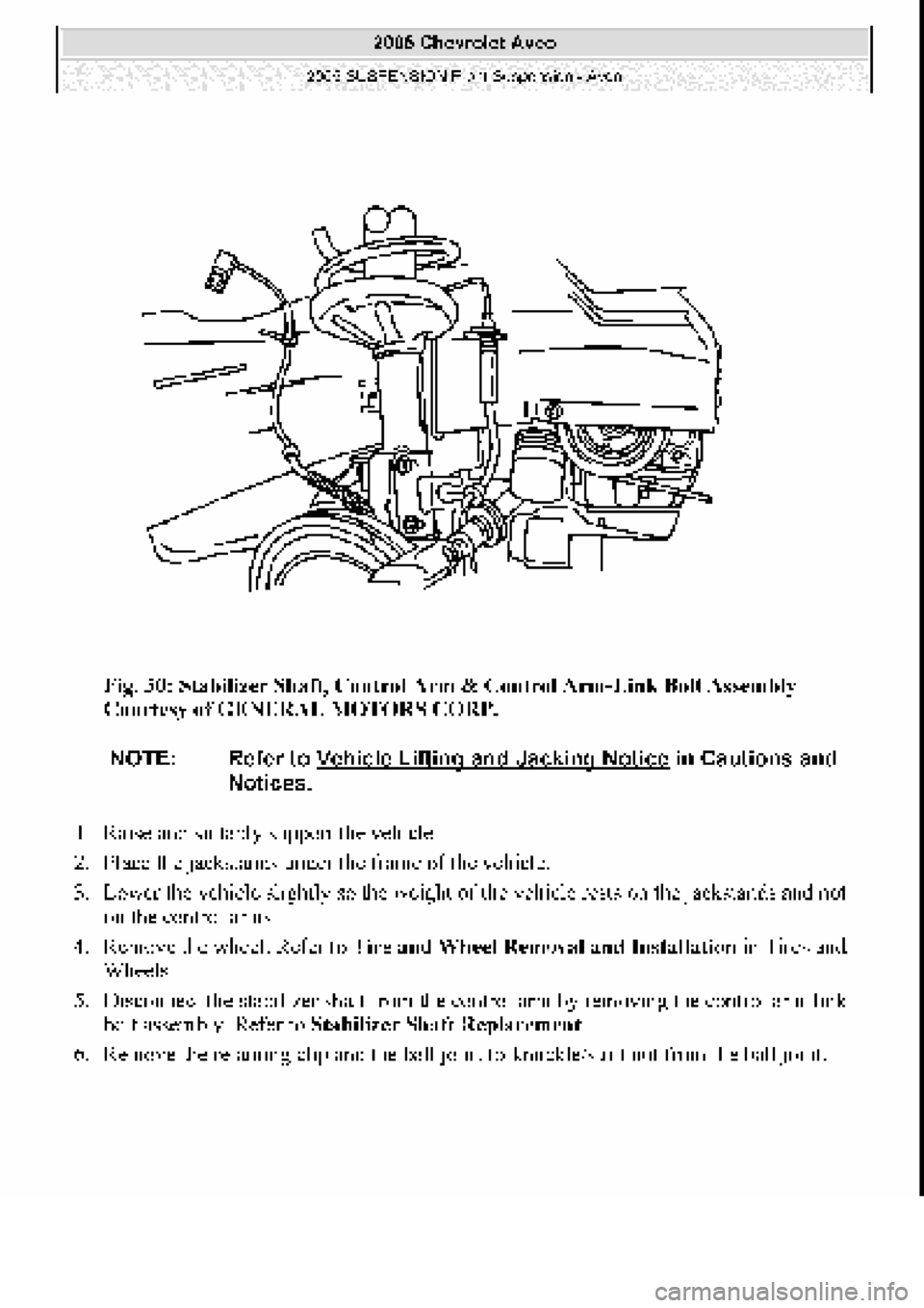 CHEVROLET AVEO 2002 Service Repair Manual CHEVROLET AVEO 2002 Service Repair Manual