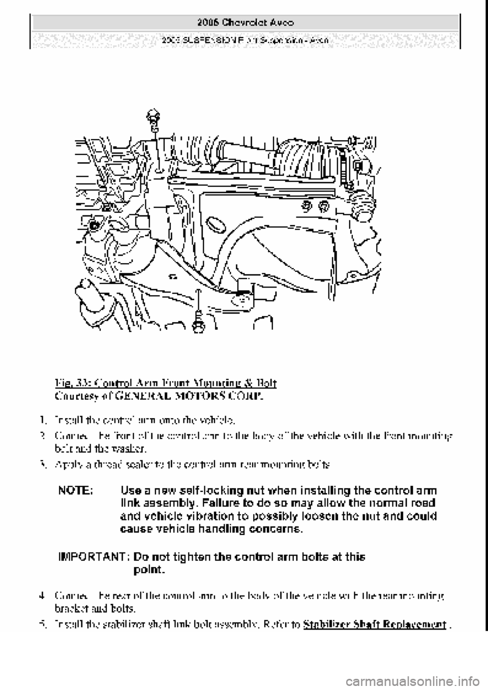 CHEVROLET AVEO 2002 Service Repair Manual CHEVROLET AVEO 2002 Service Repair Manual