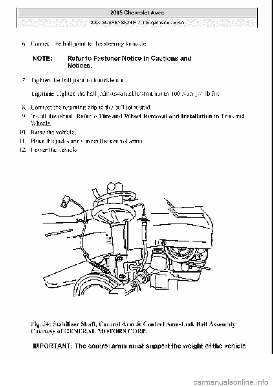CHEVROLET AVEO 2002 Service Repair Manual CHEVROLET AVEO 2002 Service Repair Manual