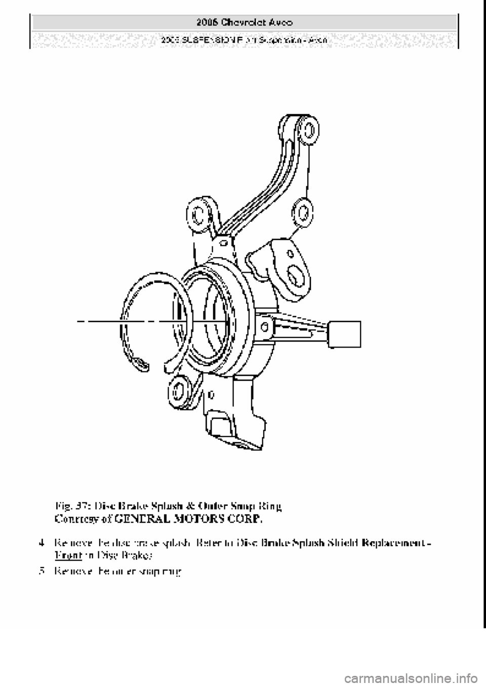 CHEVROLET AVEO 2002  Service Repair Manual 
