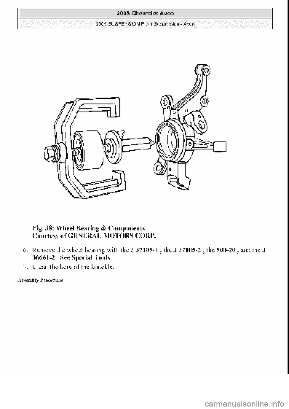 CHEVROLET AVEO 2002  Service Repair Manual 