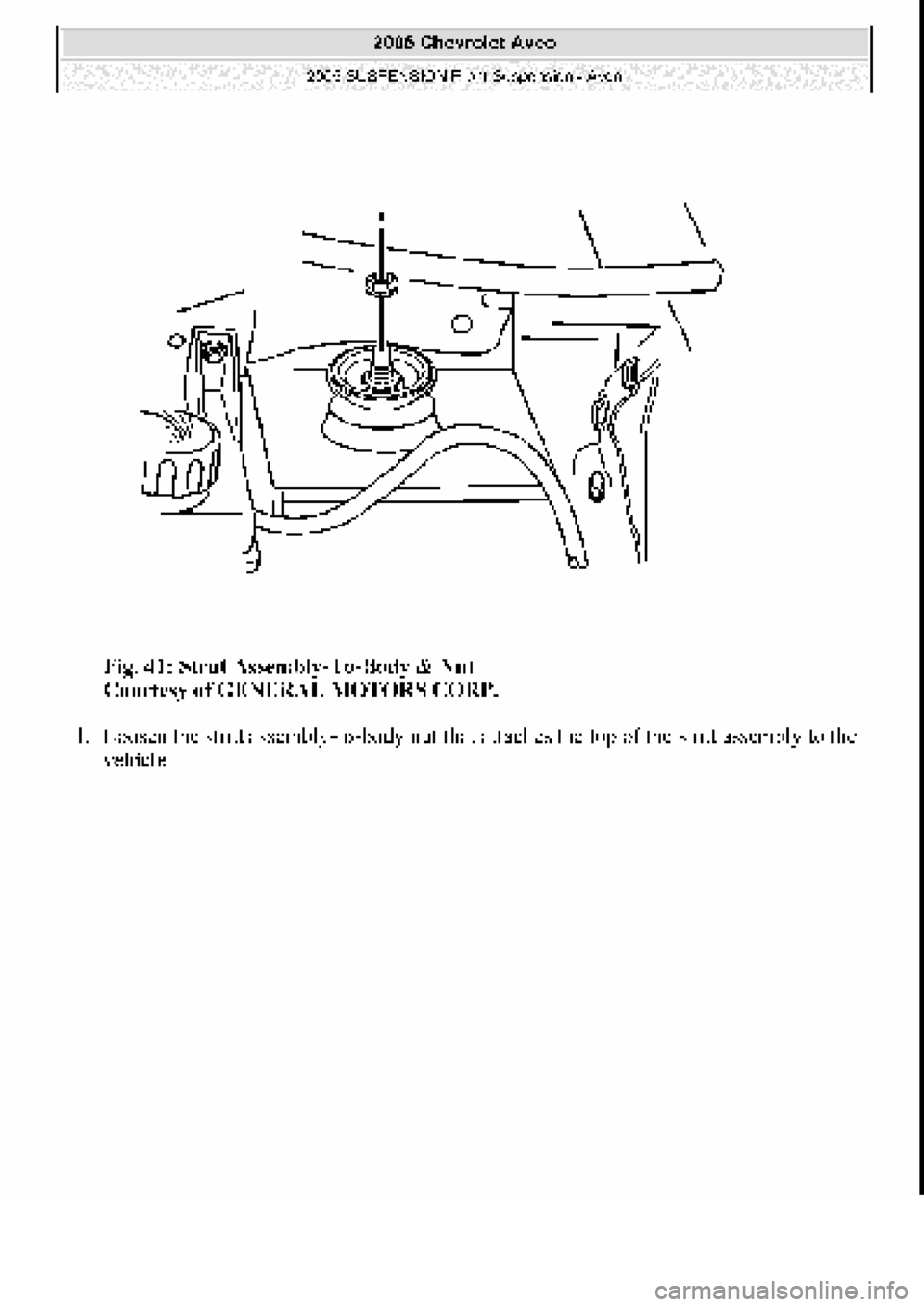 CHEVROLET AVEO 2002  Service Repair Manual 