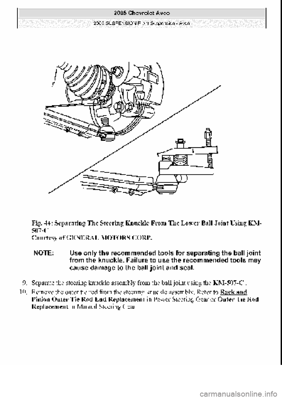 CHEVROLET AVEO 2002  Service Repair Manual 