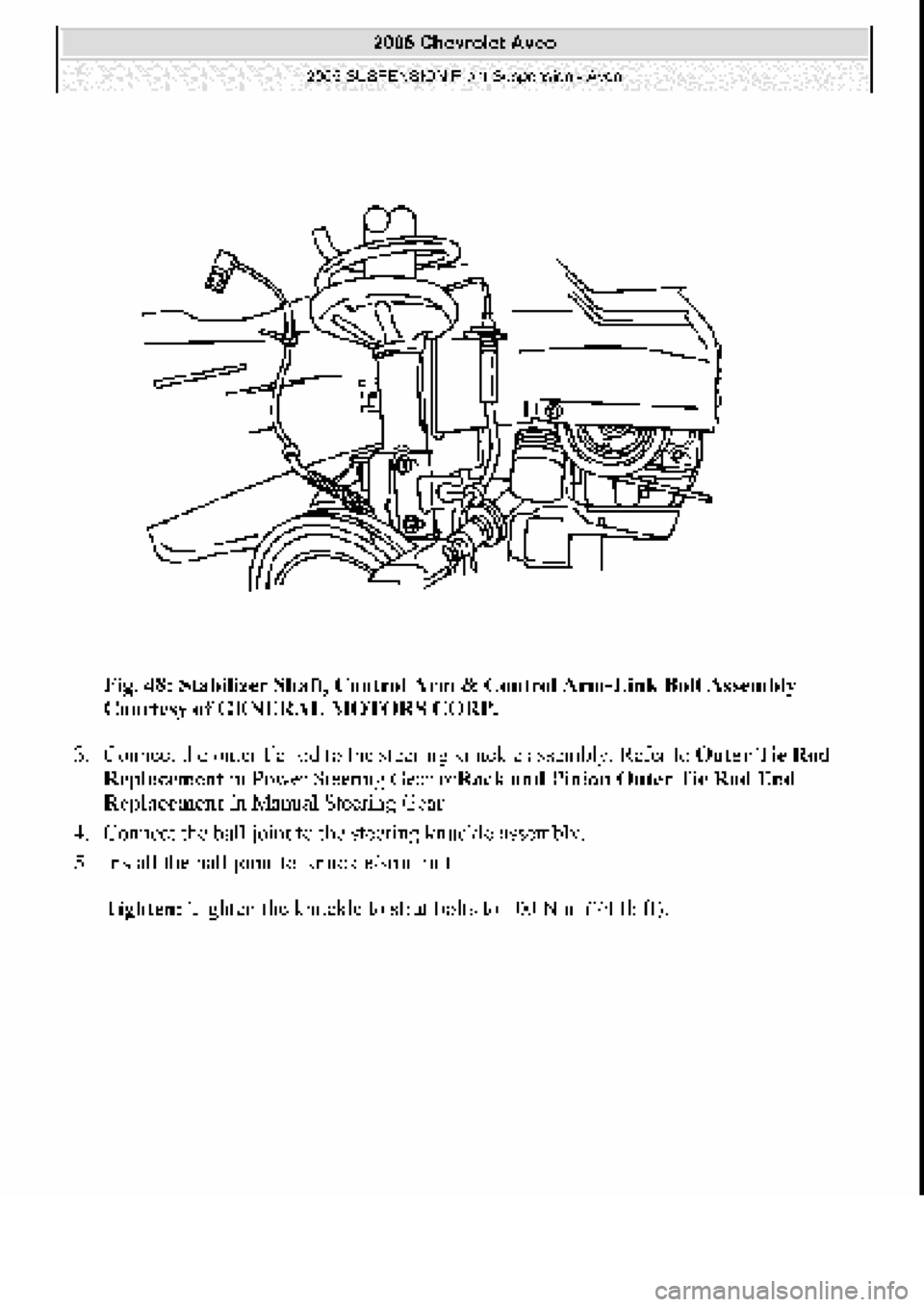 CHEVROLET AVEO 2002  Service Repair Manual 