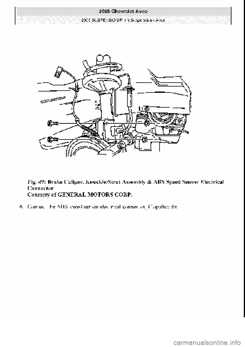 CHEVROLET AVEO 2002  Service Repair Manual 