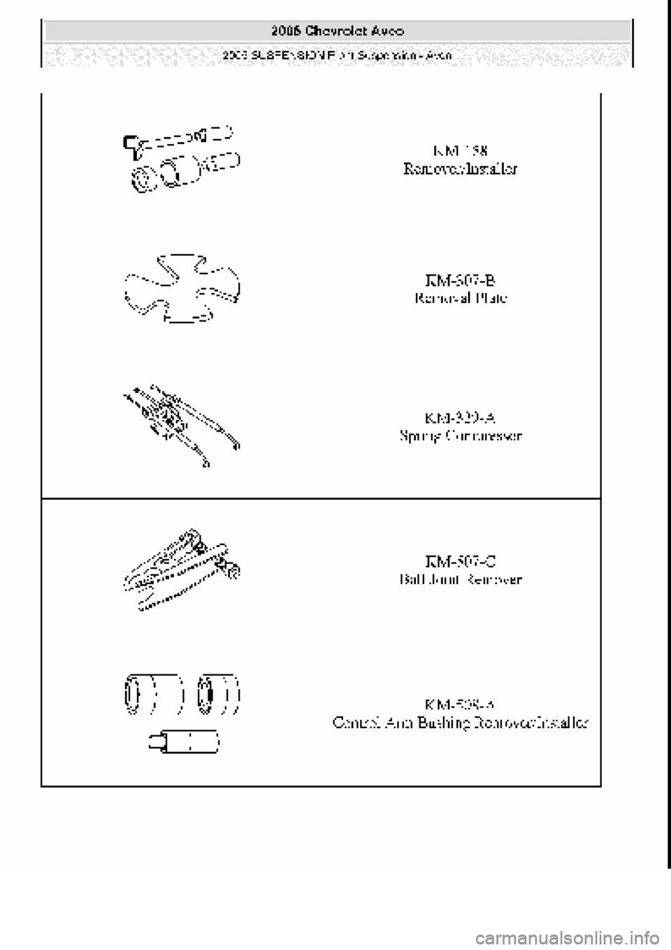 CHEVROLET AVEO 2002  Service Repair Manual 