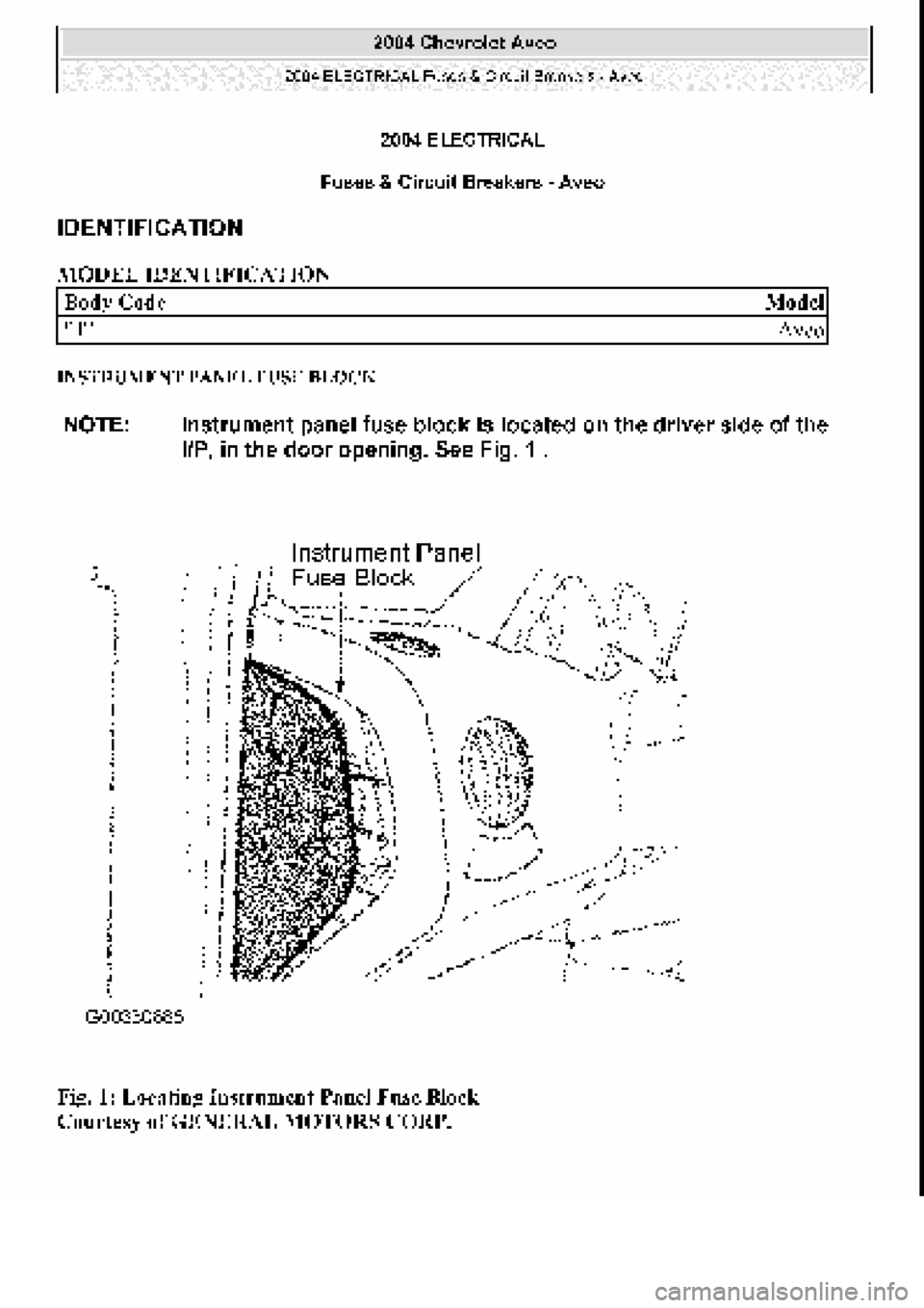 CHEVROLET AVEO 2002 Service Repair Manual CHEVROLET AVEO 2002 Service Repair Manual