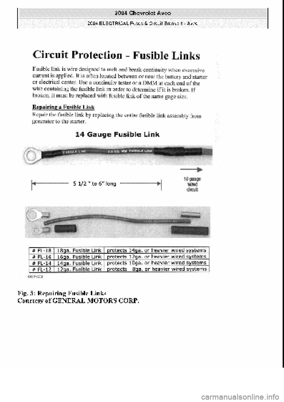 CHEVROLET AVEO 2002 Service Repair Manual CHEVROLET AVEO 2002 Service Repair Manual