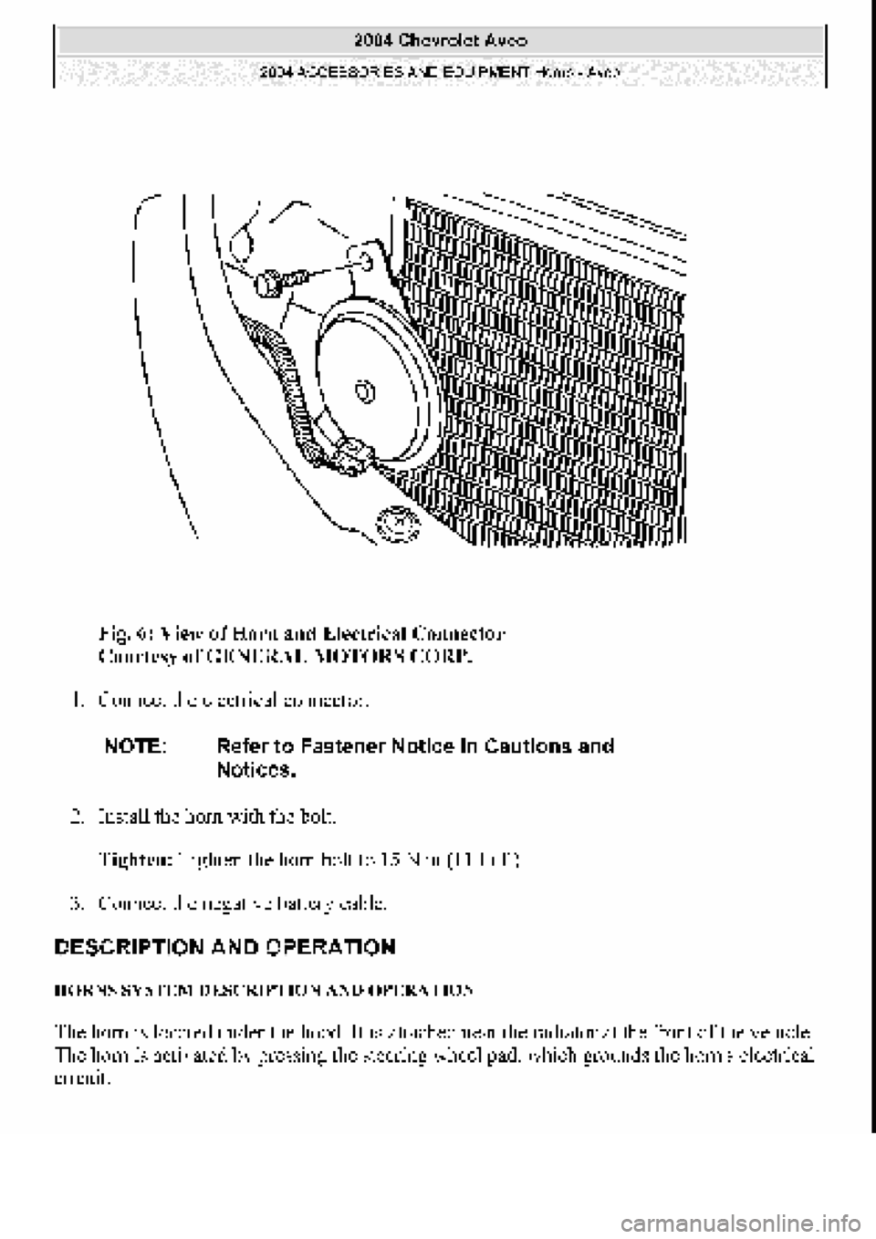 CHEVROLET AVEO 2002 Service Repair Manual CHEVROLET AVEO 2002 Service Repair Manual