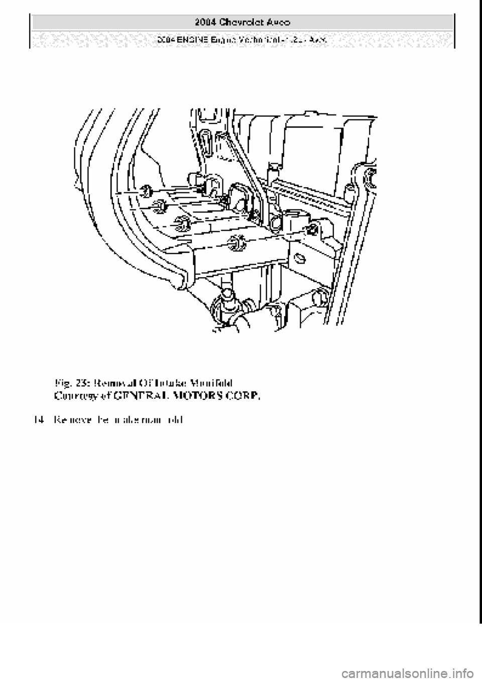 CHEVROLET AVEO 2002  Service Service Manual 