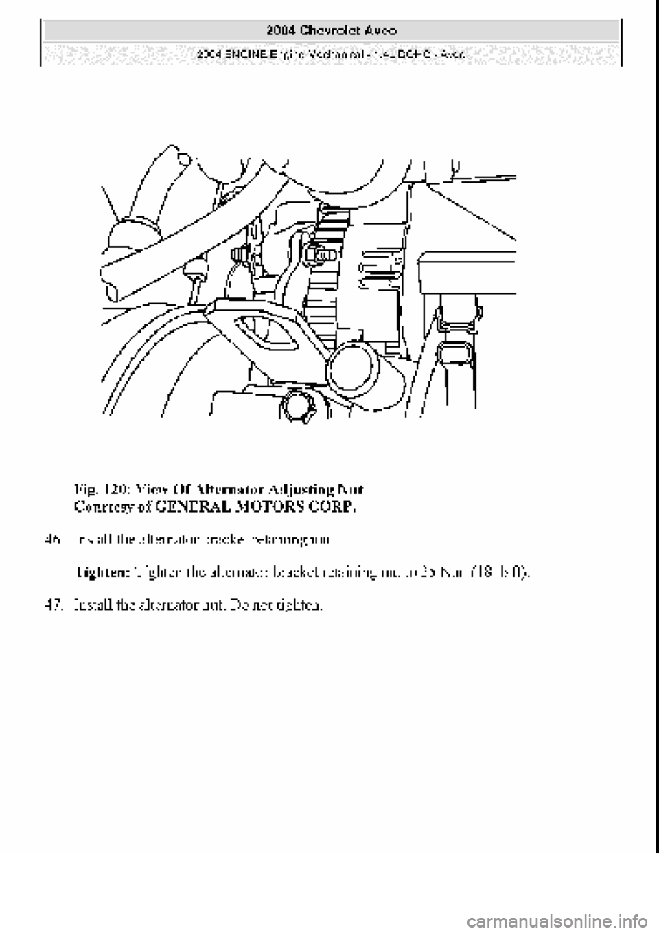 CHEVROLET AVEO 2002 Service Repair Manual CHEVROLET AVEO 2002 Service Repair Manual