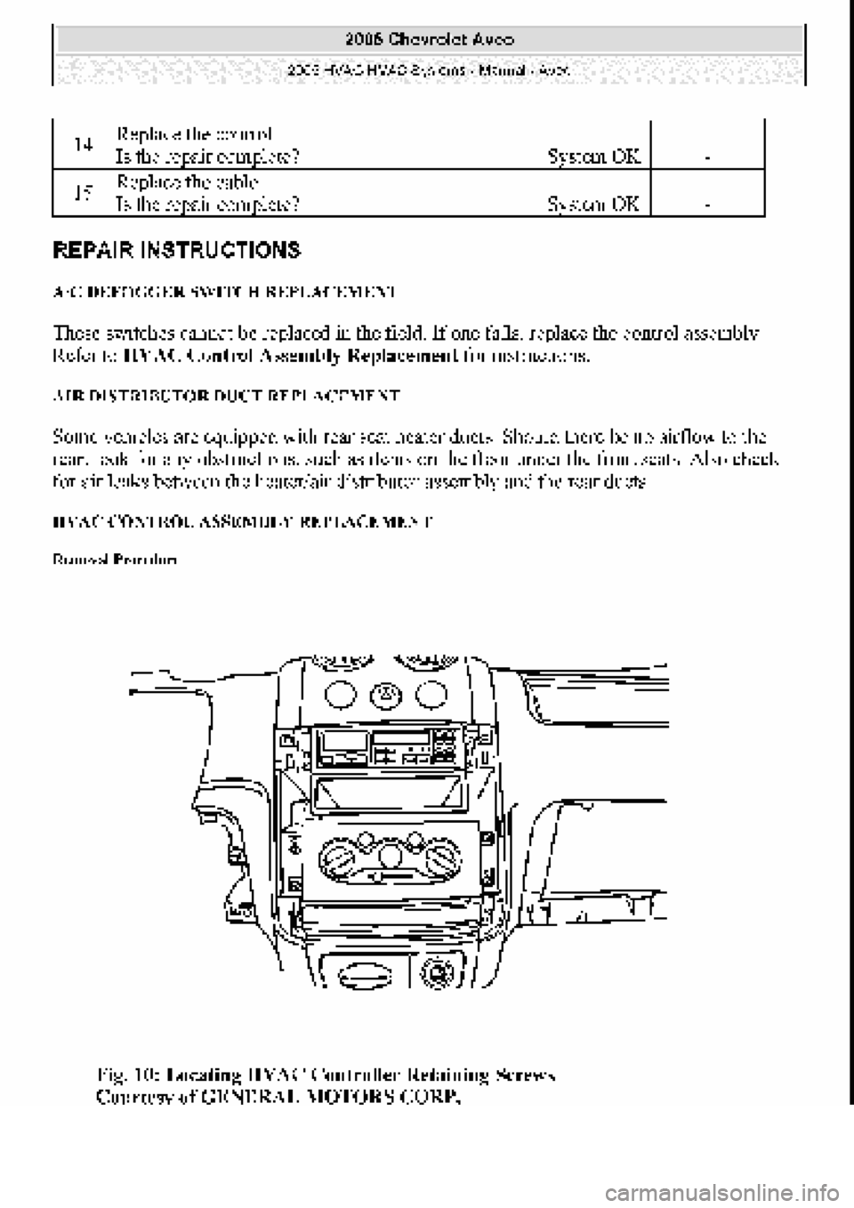 CHEVROLET AVEO 2002 Service Repair Manual CHEVROLET AVEO 2002 Service Repair Manual