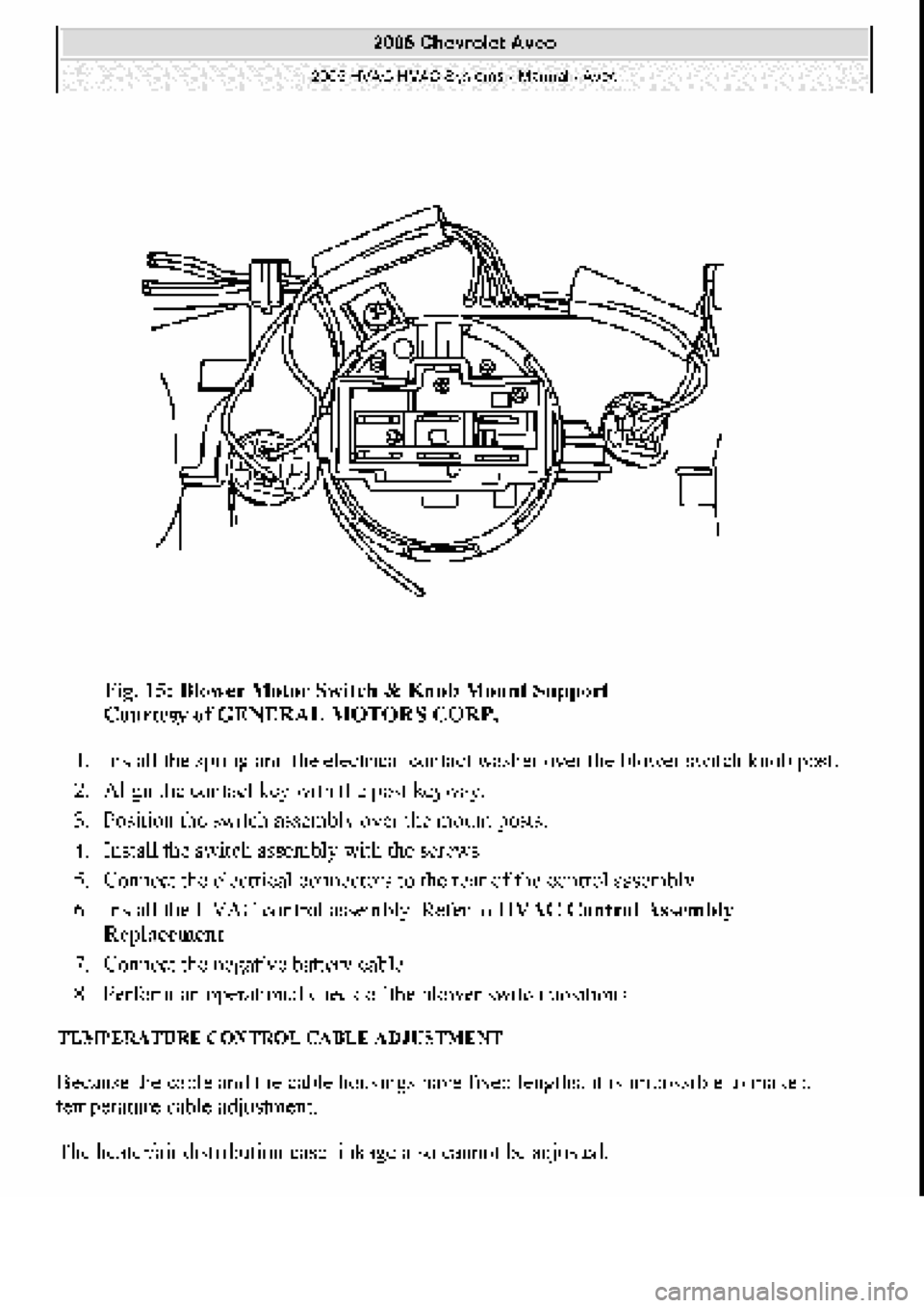CHEVROLET AVEO 2002  Service Repair Manual 