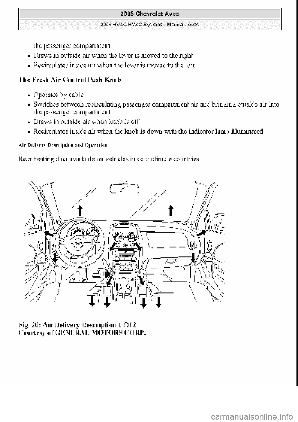 CHEVROLET AVEO 2002  Service Repair Manual 