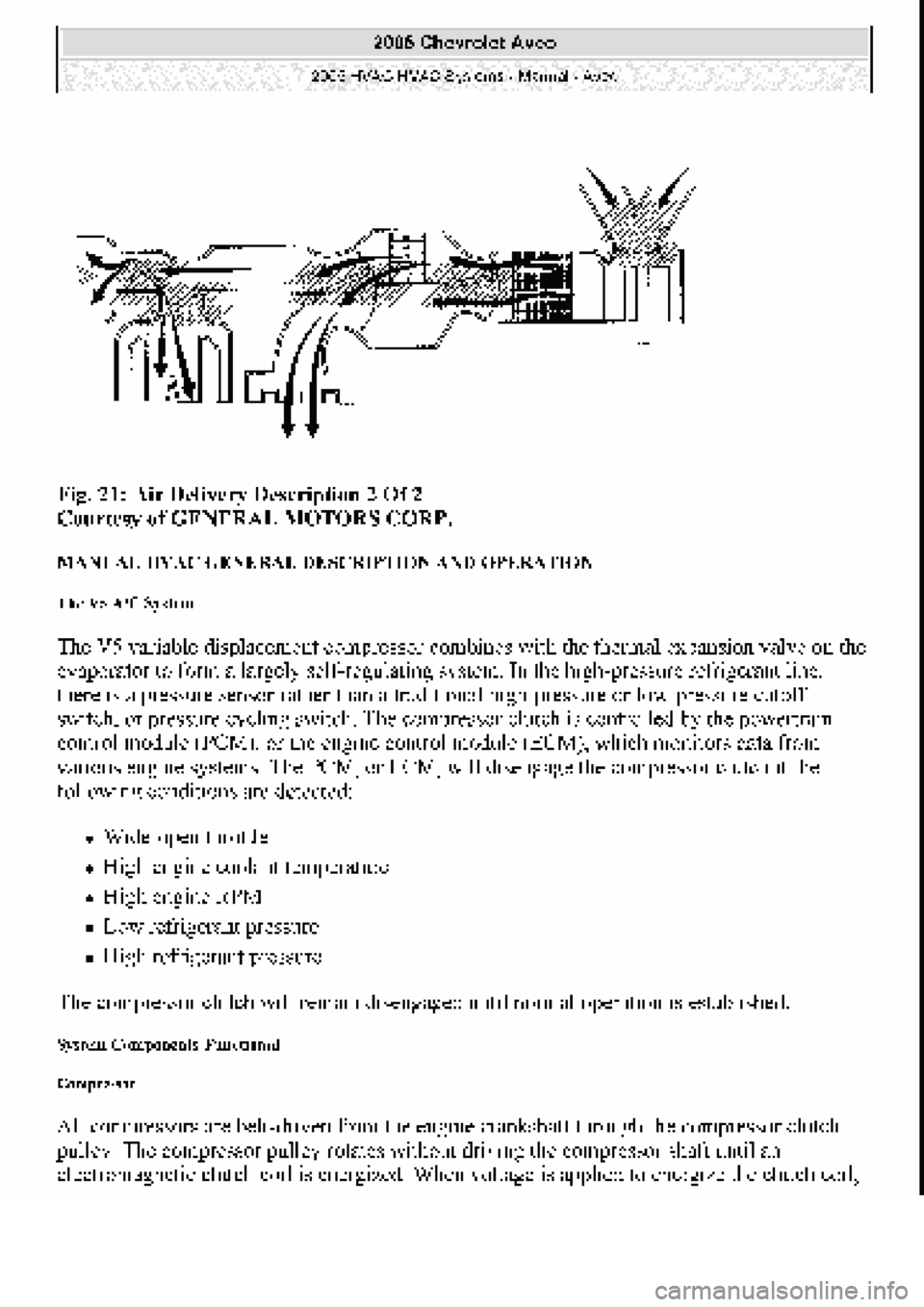 CHEVROLET AVEO 2002  Service Repair Manual 