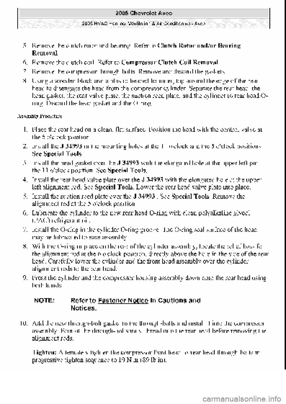 CHEVROLET AVEO 2002  Service Repair Manual 