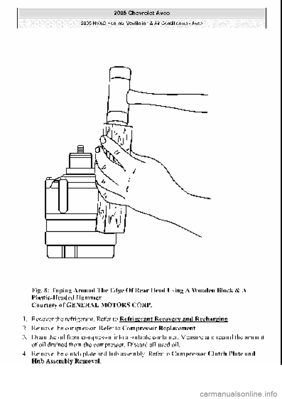 CHEVROLET AVEO 2002  Service Repair Manual 