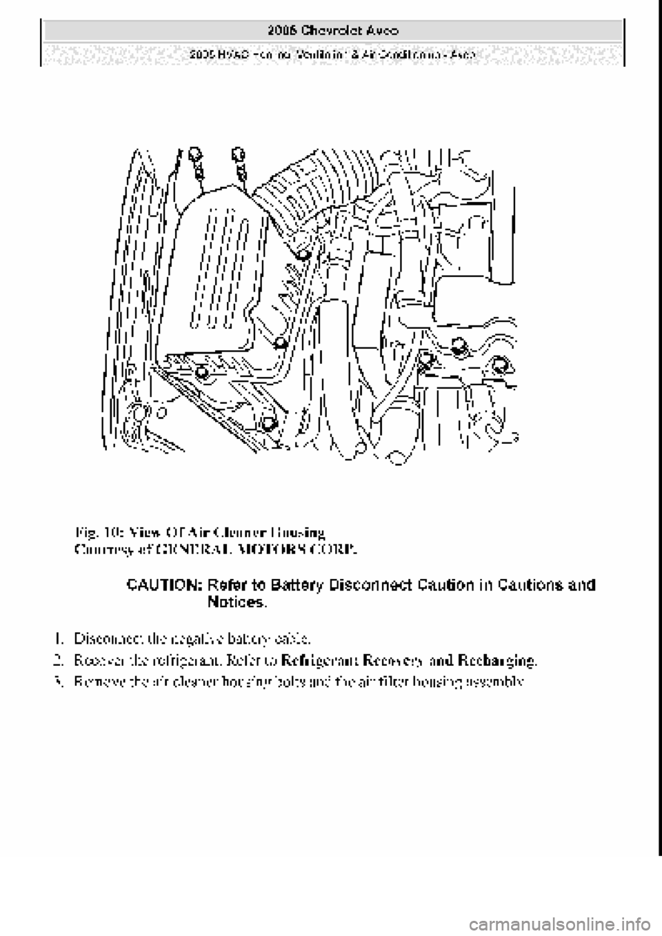 CHEVROLET AVEO 2002  Service Repair Manual 