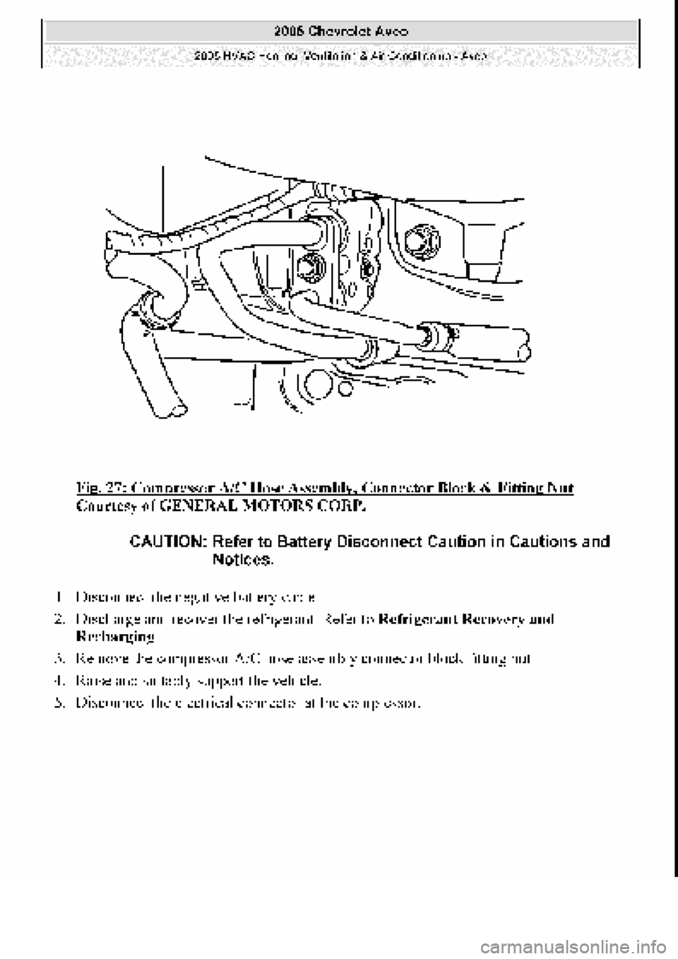 CHEVROLET AVEO 2002  Service Repair Manual 