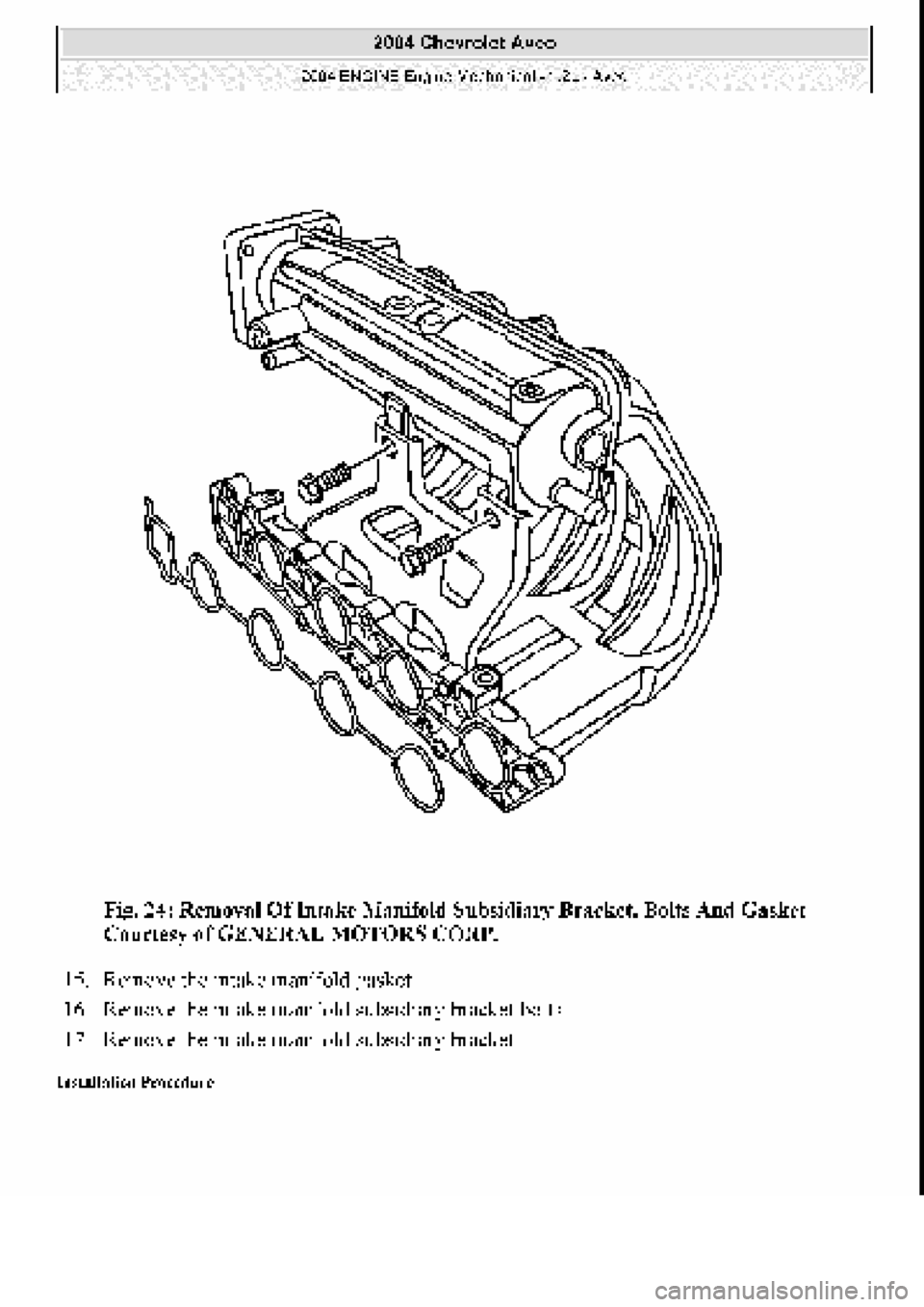 CHEVROLET AVEO 2002  Service Service Manual 