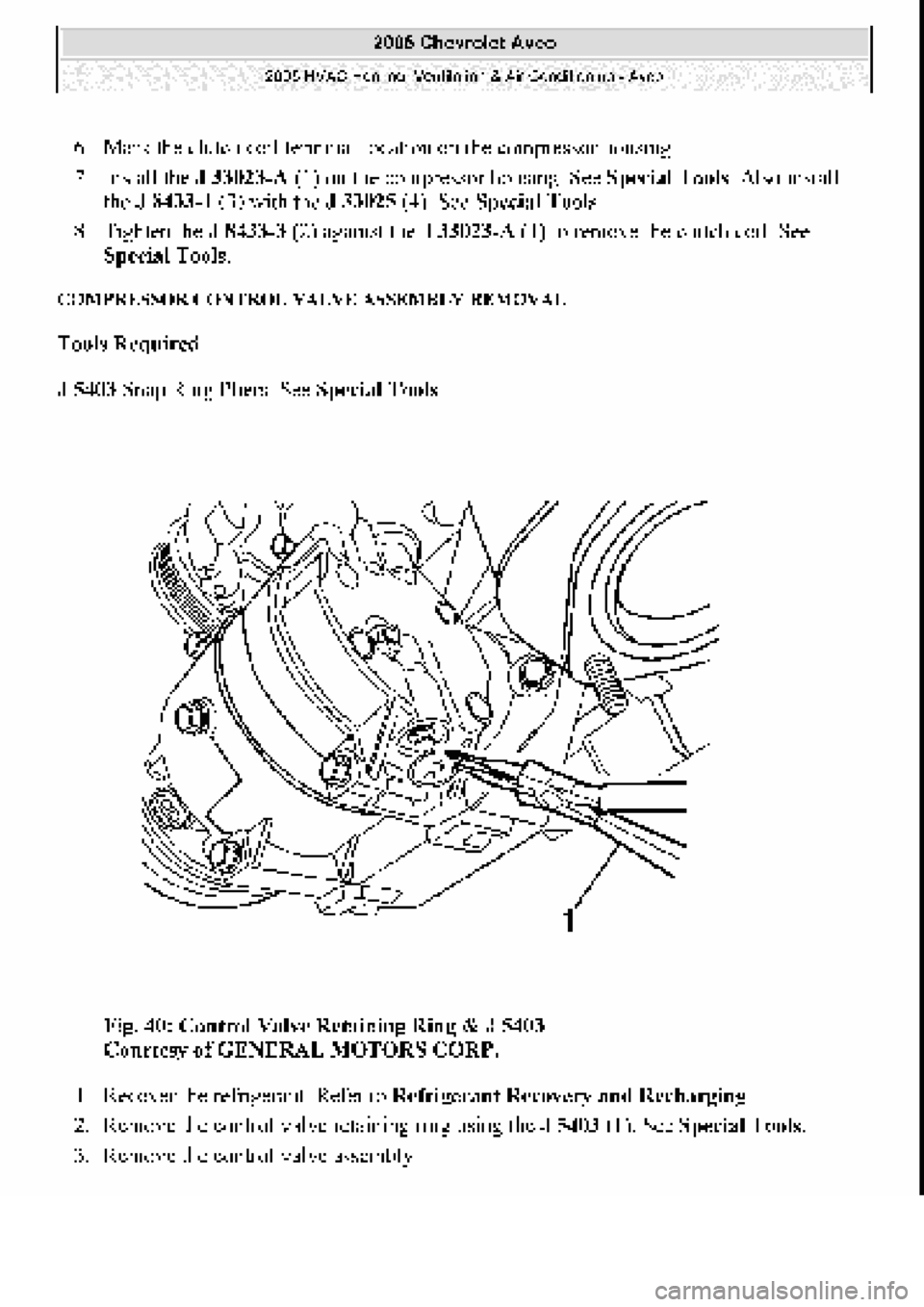 CHEVROLET AVEO 2002  Service Repair Manual 