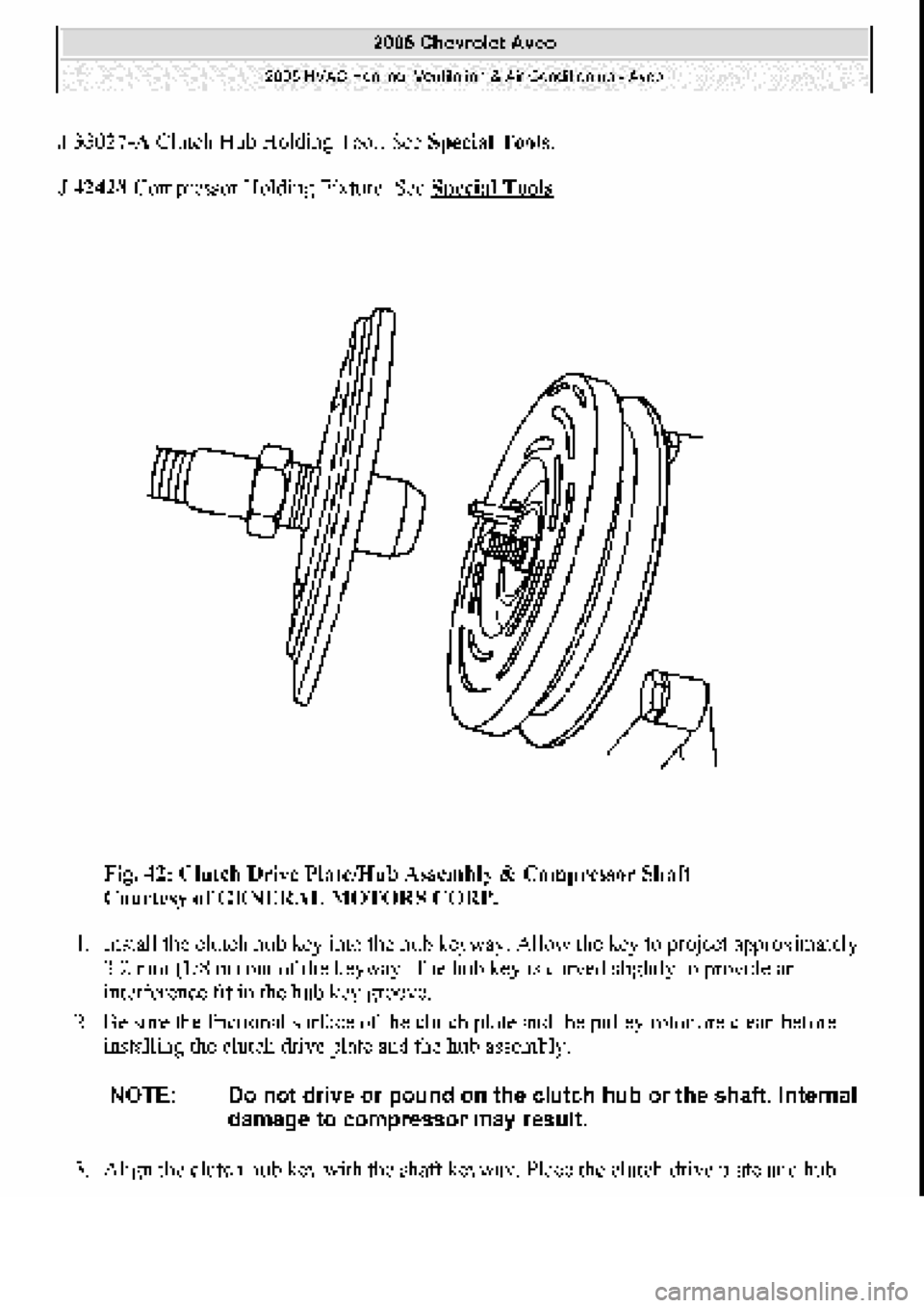 CHEVROLET AVEO 2002  Service Repair Manual 