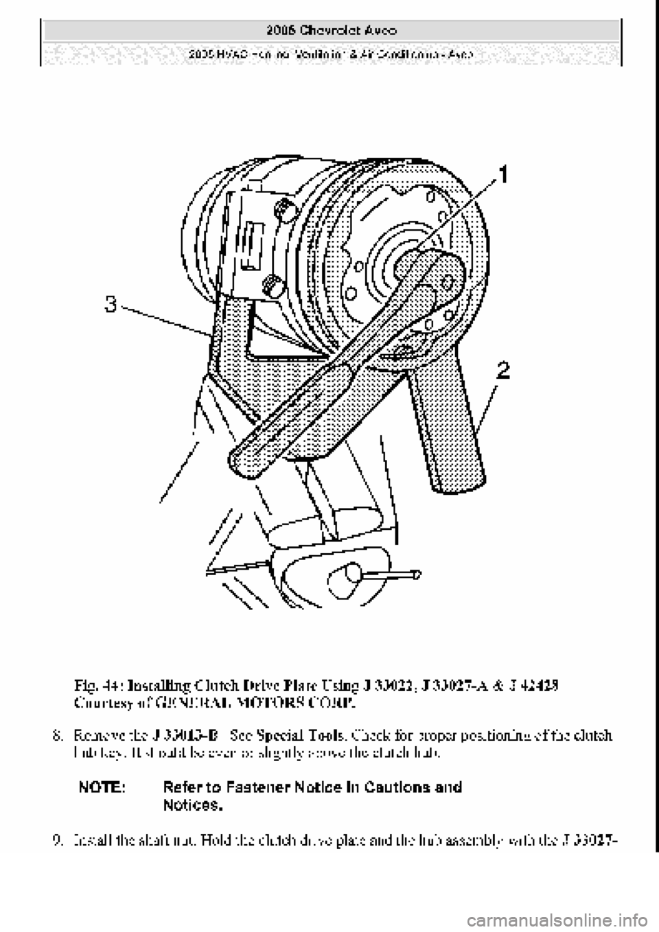 CHEVROLET AVEO 2002  Service Repair Manual 