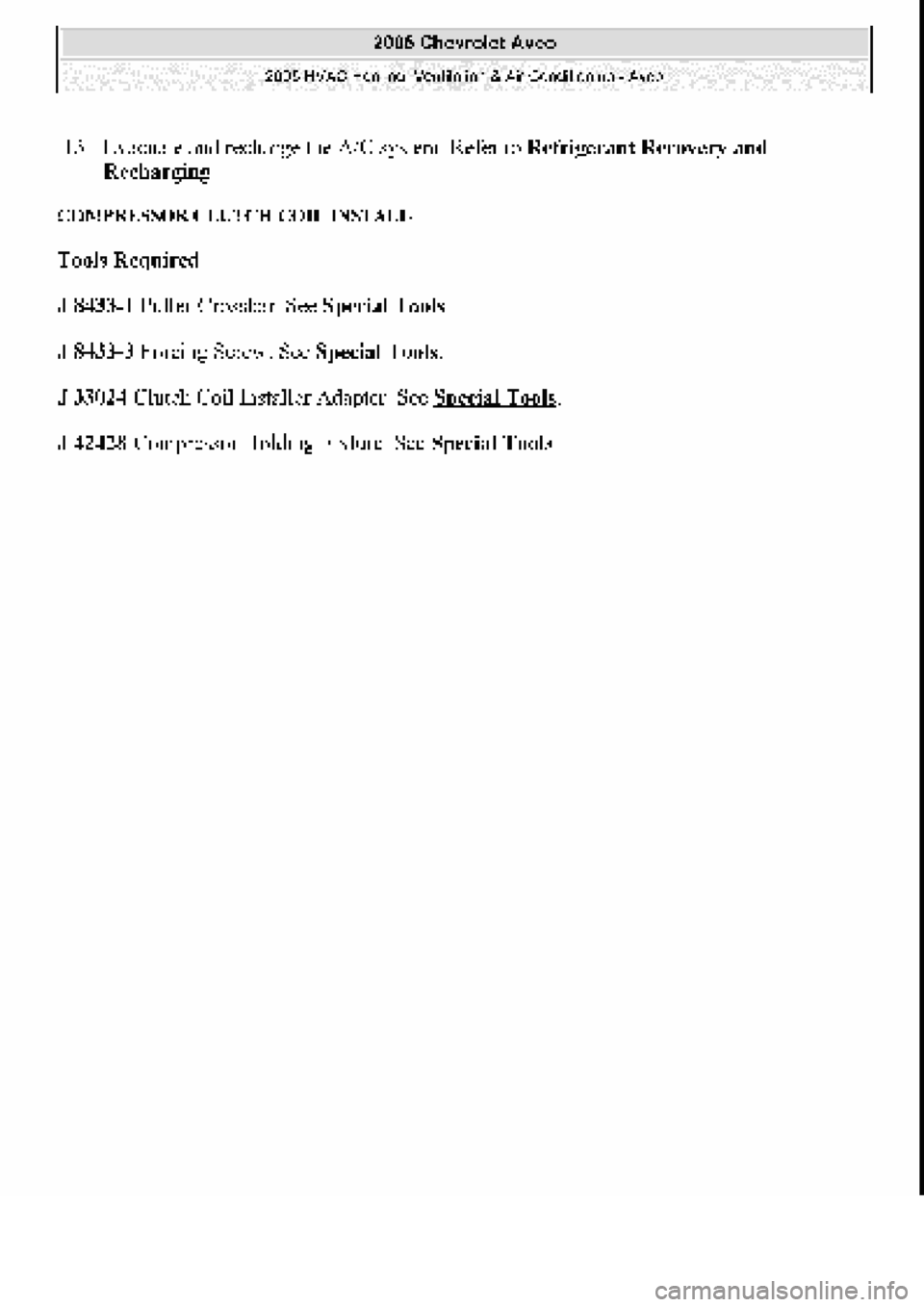CHEVROLET AVEO 2002 Service Repair Manual CHEVROLET AVEO 2002 Service Repair Manual