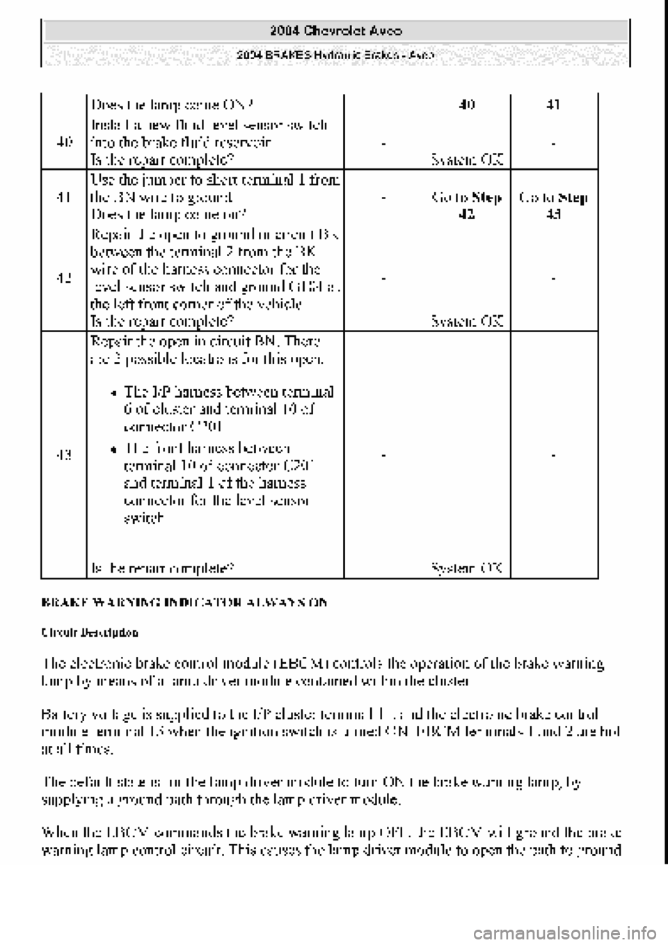 CHEVROLET AVEO 2002 Service Repair Manual CHEVROLET AVEO 2002 Service Repair Manual
