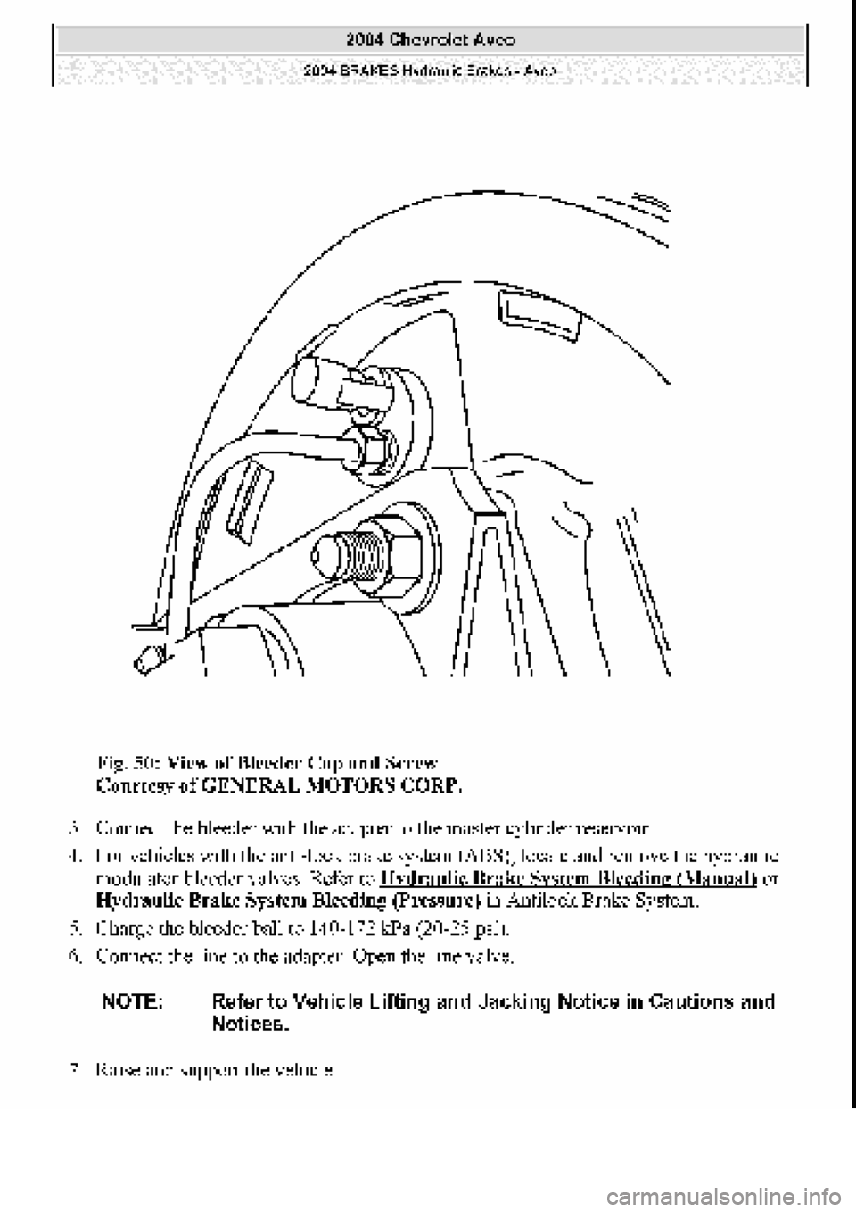 CHEVROLET AVEO 2002 Service Repair Manual CHEVROLET AVEO 2002 Service Repair Manual