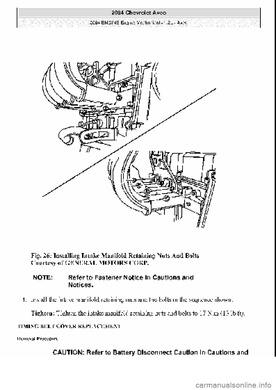 CHEVROLET AVEO 2002  Service Service Manual 