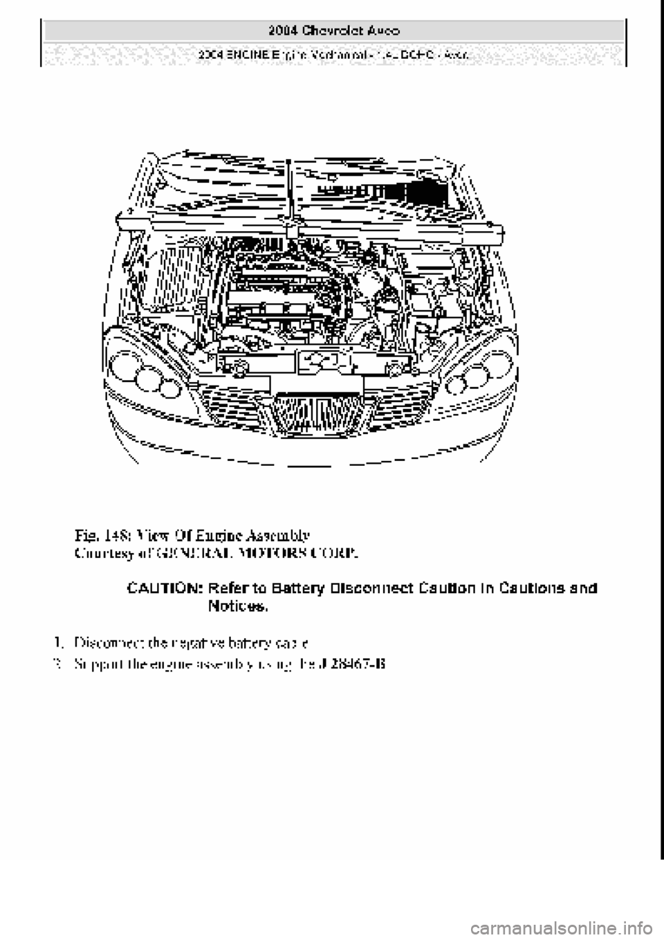 CHEVROLET AVEO 2002 Service Repair Manual CHEVROLET AVEO 2002 Service Repair Manual