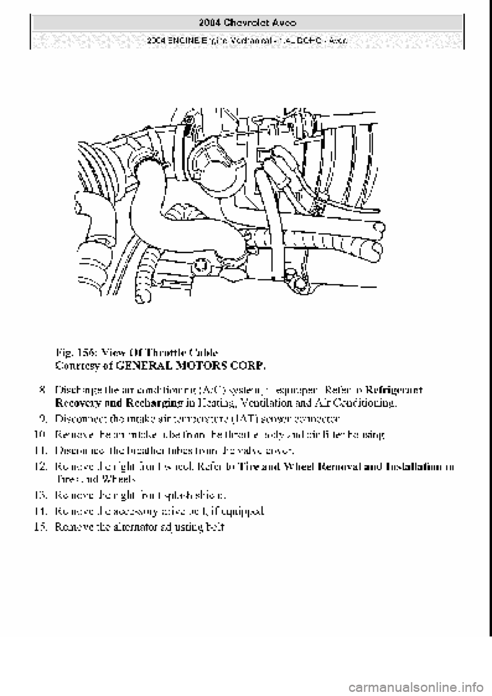 CHEVROLET AVEO 2002 Service Repair Manual CHEVROLET AVEO 2002 Service Repair Manual