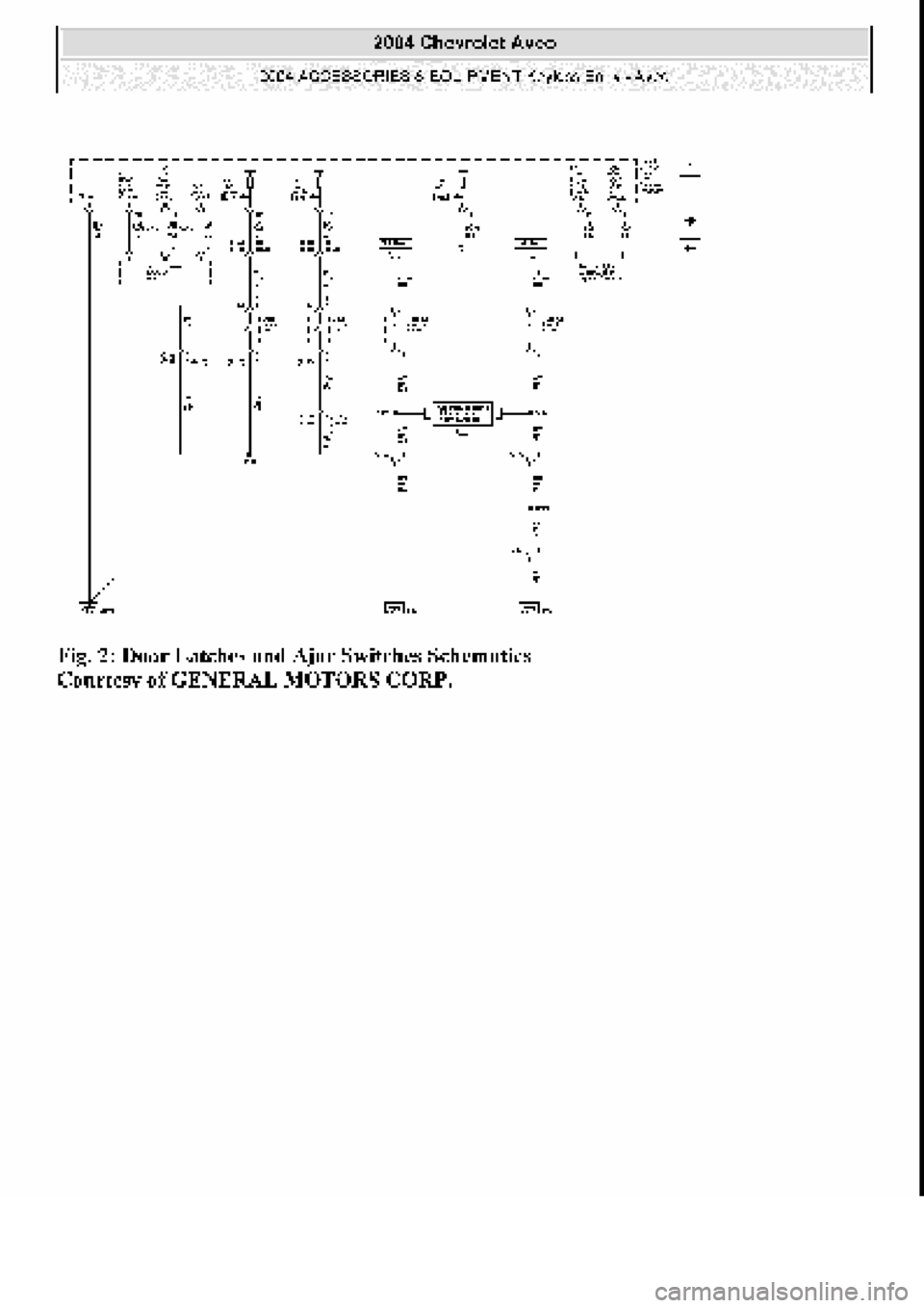 CHEVROLET AVEO 2002  Service Repair Manual 
