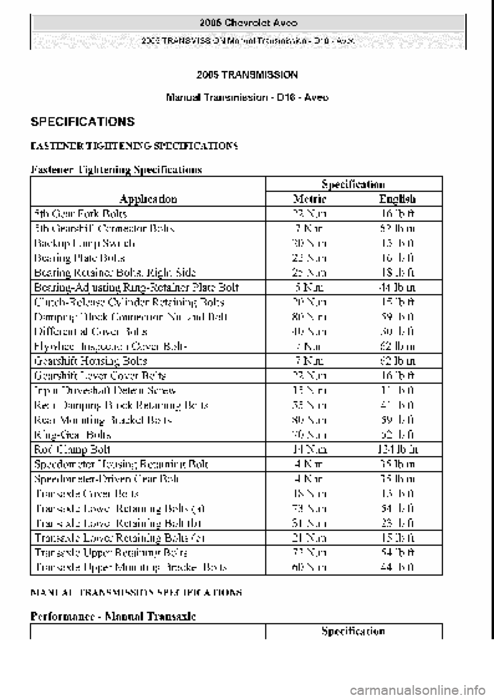 CHEVROLET AVEO 2002 Service Repair Manual CHEVROLET AVEO 2002 Service Repair Manual