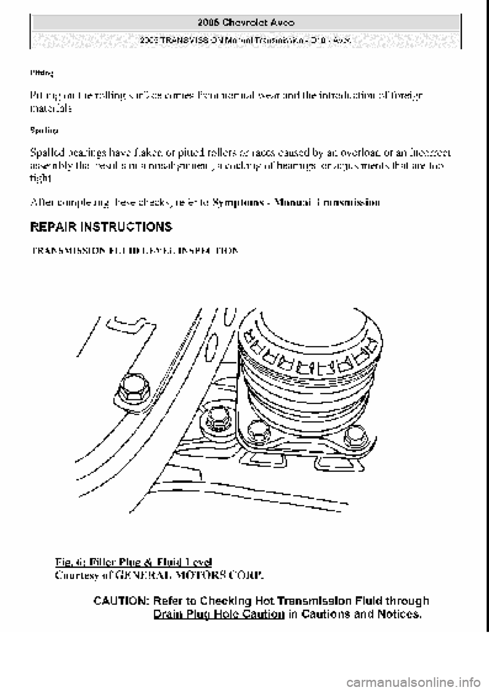 CHEVROLET AVEO 2002 Service Repair Manual CHEVROLET AVEO 2002 Service Repair Manual