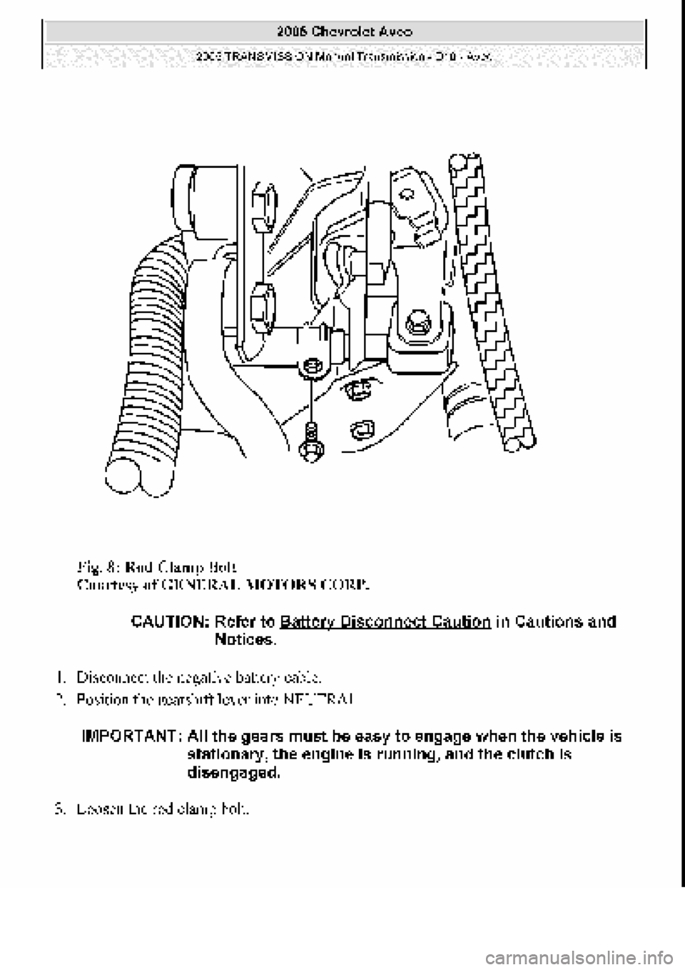 CHEVROLET AVEO 2002  Service Repair Manual 