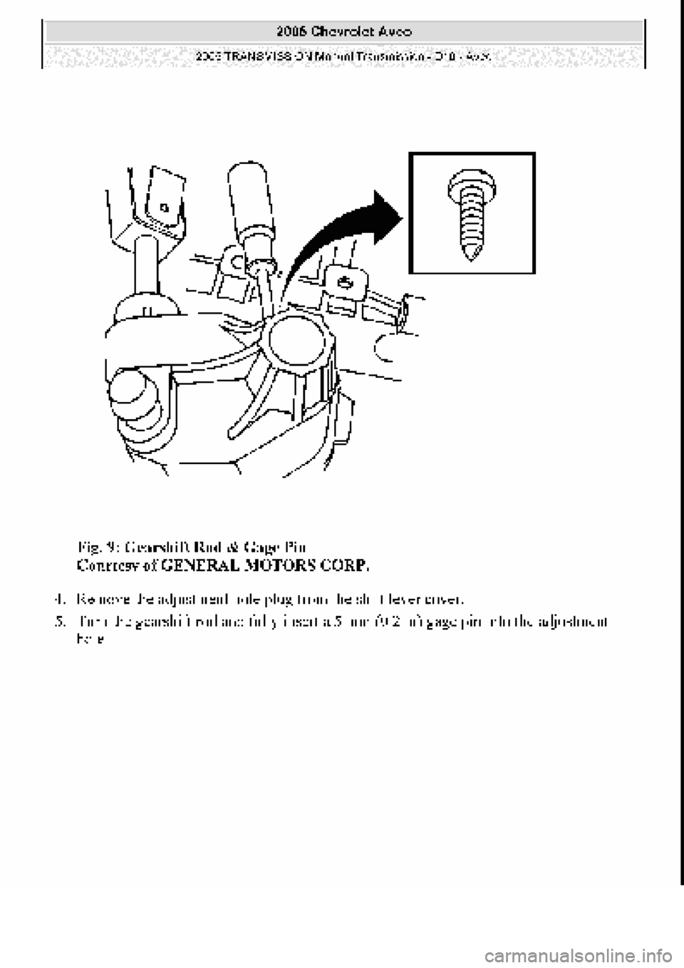 CHEVROLET AVEO 2002  Service Repair Manual 