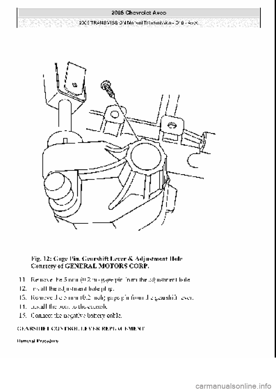 CHEVROLET AVEO 2002  Service Repair Manual 