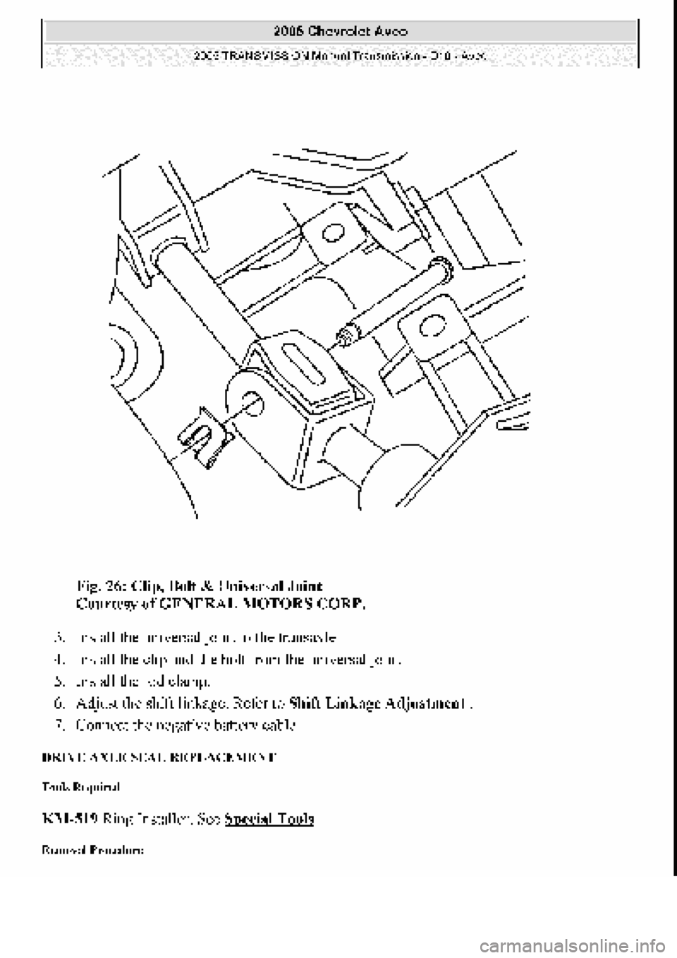 CHEVROLET AVEO 2002 Service Repair Manual CHEVROLET AVEO 2002 Service Repair Manual