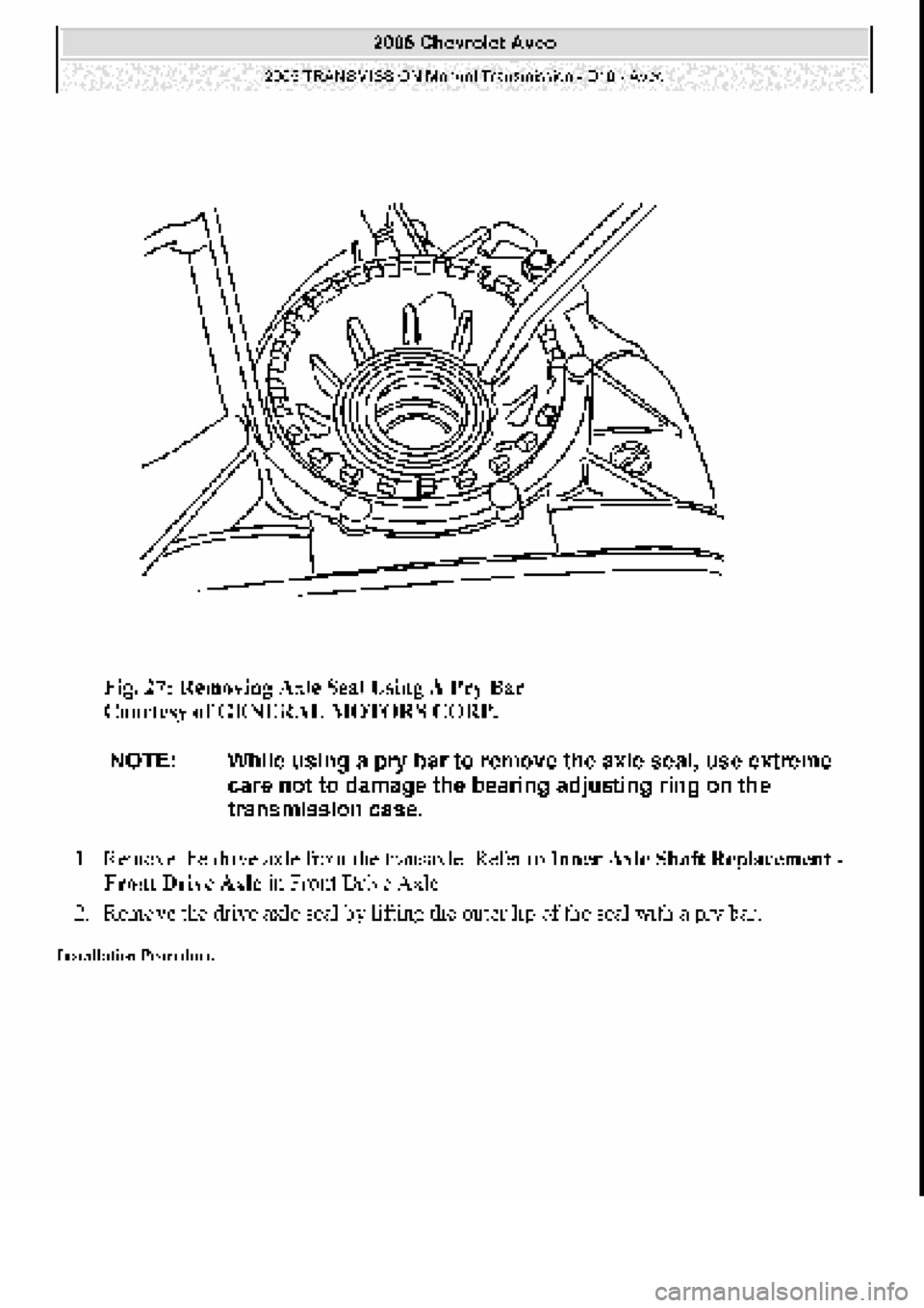 CHEVROLET AVEO 2002 Service Repair Manual CHEVROLET AVEO 2002 Service Repair Manual