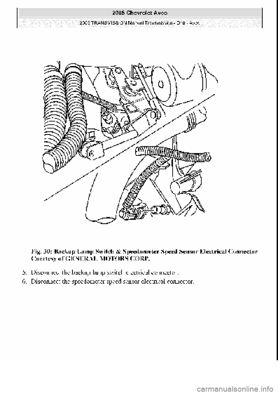CHEVROLET AVEO 2002  Service Repair Manual 