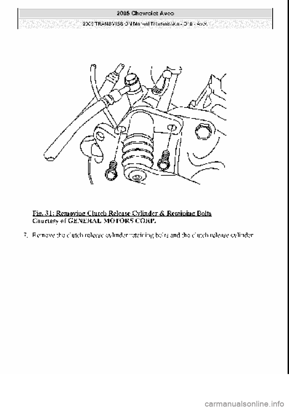 CHEVROLET AVEO 2002  Service Repair Manual 