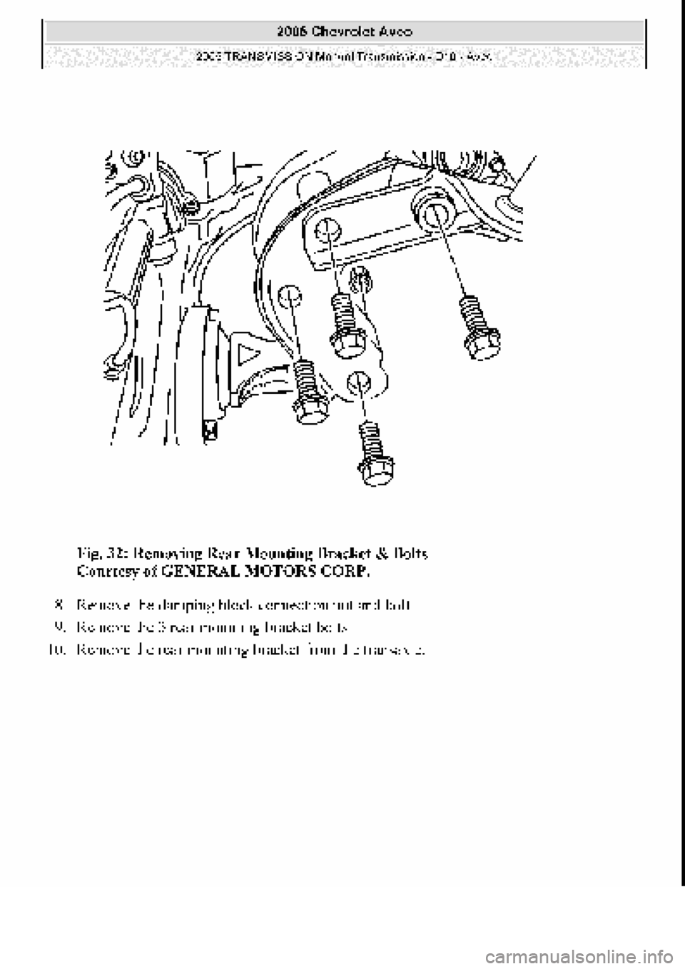 CHEVROLET AVEO 2002  Service Repair Manual 