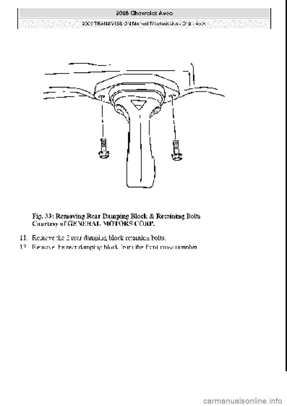 CHEVROLET AVEO 2002  Service Repair Manual 
