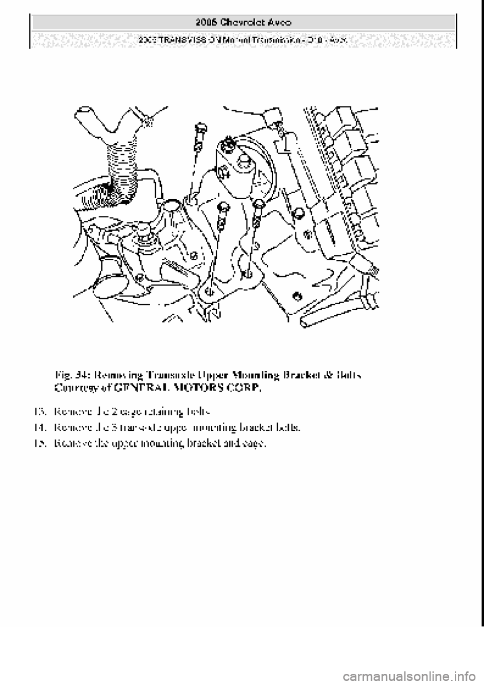 CHEVROLET AVEO 2002  Service Repair Manual 