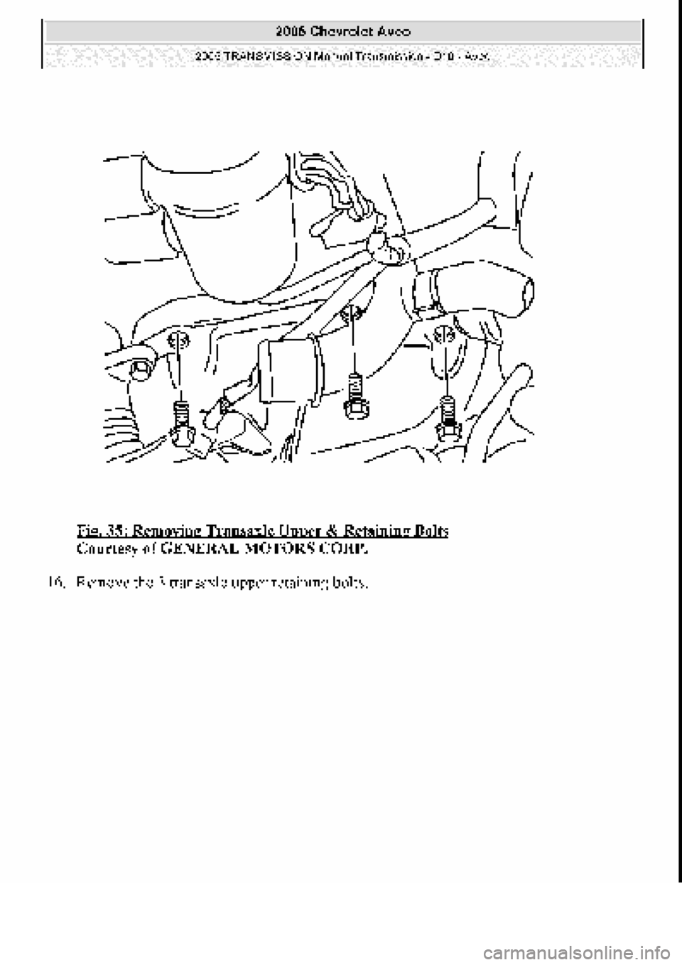 CHEVROLET AVEO 2002  Service Repair Manual 