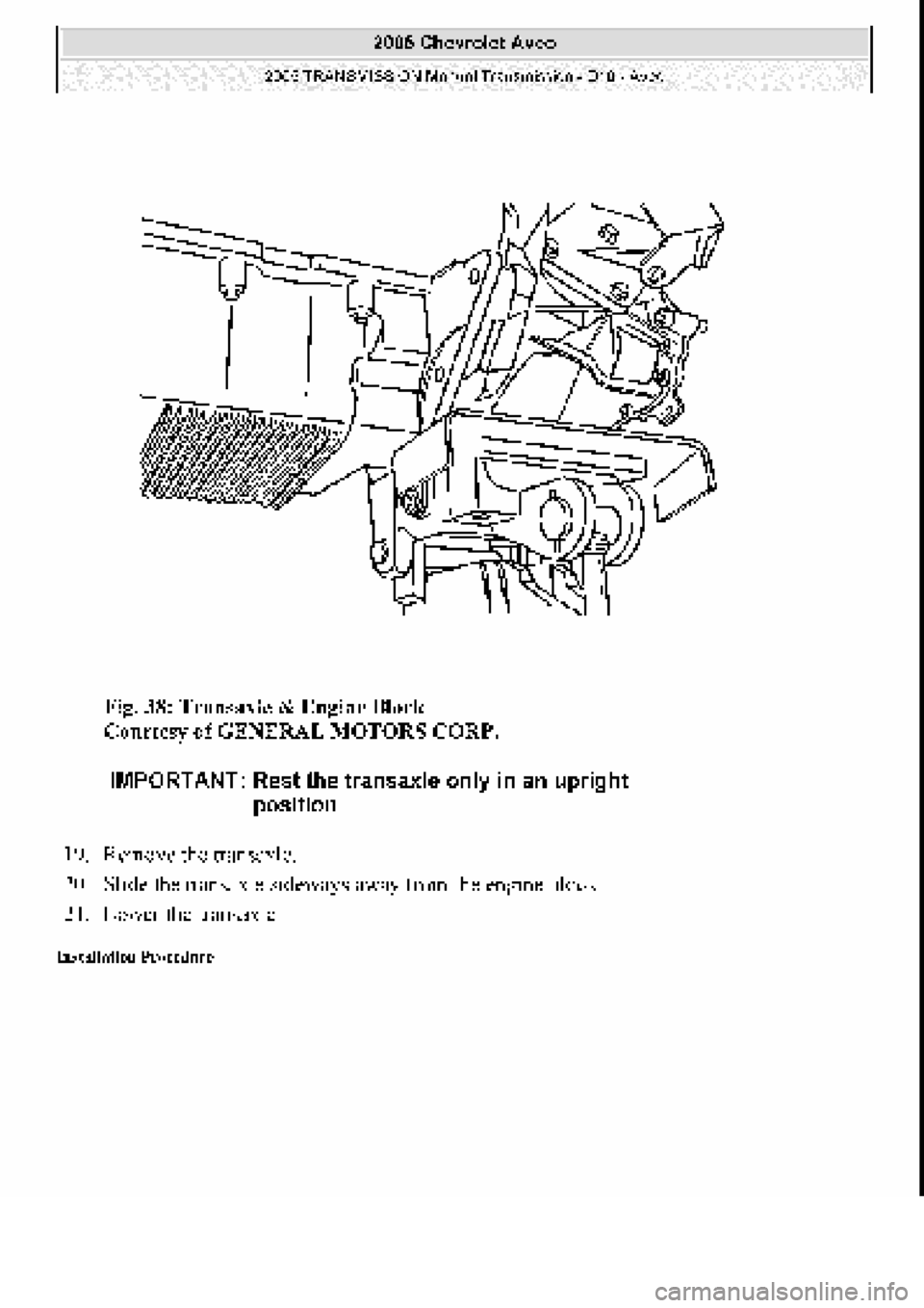 CHEVROLET AVEO 2002  Service Repair Manual 