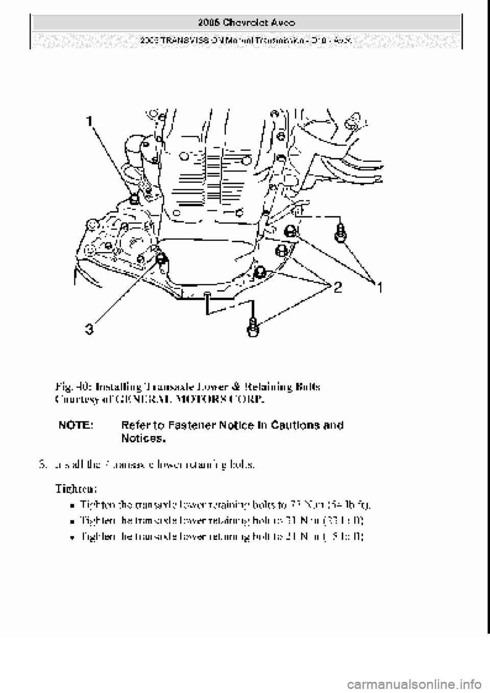 CHEVROLET AVEO 2002  Service Repair Manual 