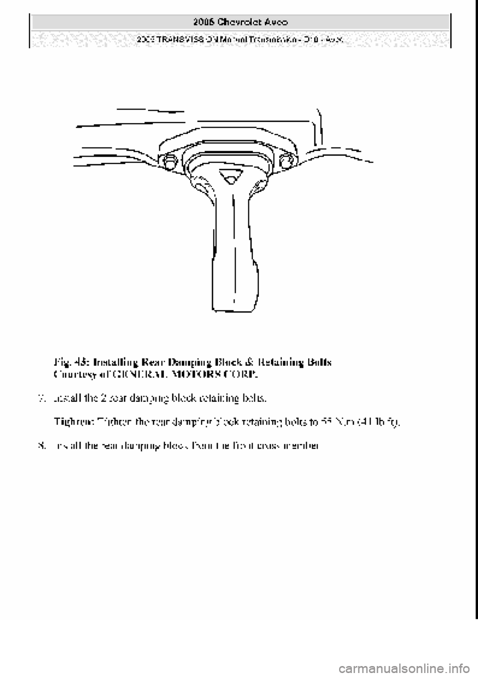 CHEVROLET AVEO 2002  Service Repair Manual 